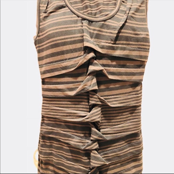 Nicole Miller Gathered Striped Sheath Dress - Picture 2 of 5